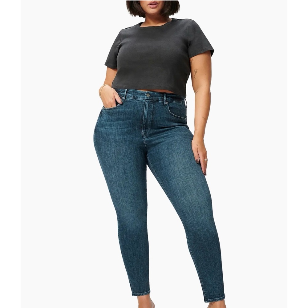 NWT Good American Good Legs Stretch Skinny Crop Jeans 20